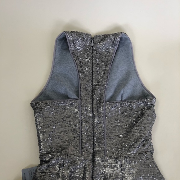 NWT: HARLYN Plunge Neck Sequins Racerback Dress - Picture 9 of 11